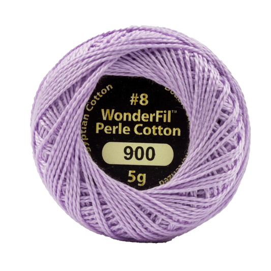 Wonderfil Eleganza 8 wt Perle Cotton, French Lavender, 900