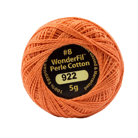 Wonderfil Eleganza 8 wt Perle Cotton, Coral