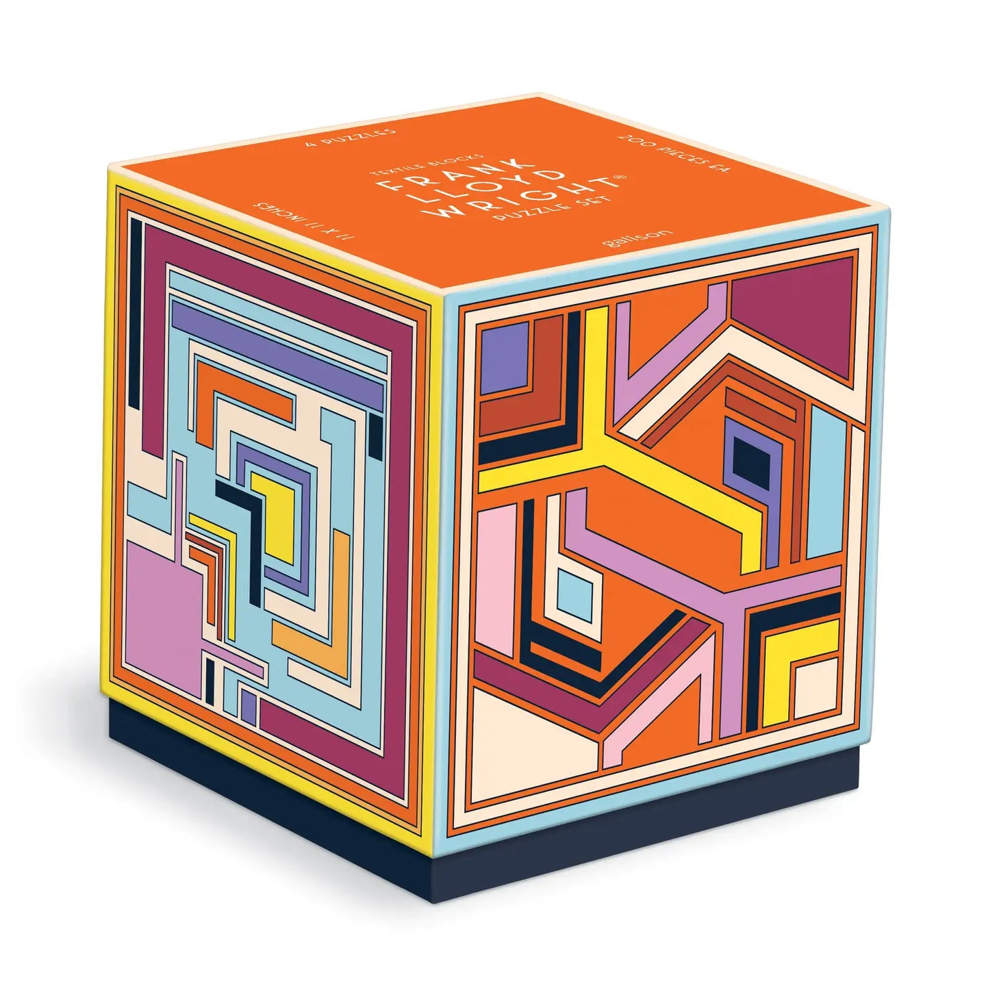 Frank Lloyd Wright Textile Blocks Set of 4 Puzzles