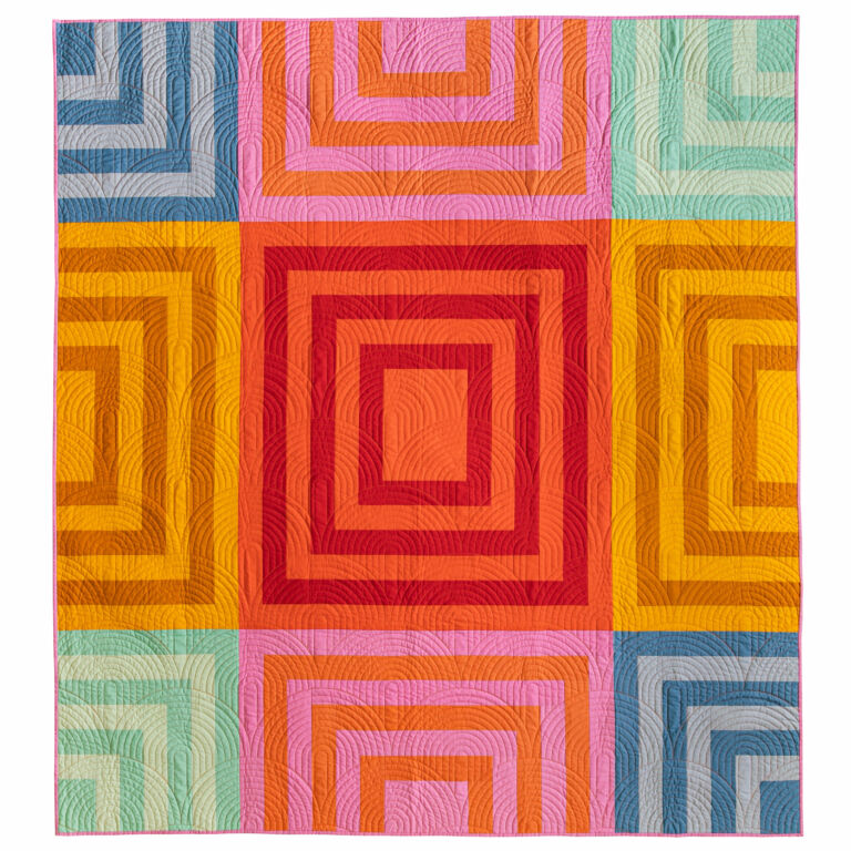 Fireside Throw Quilt Kit in AGF Solids