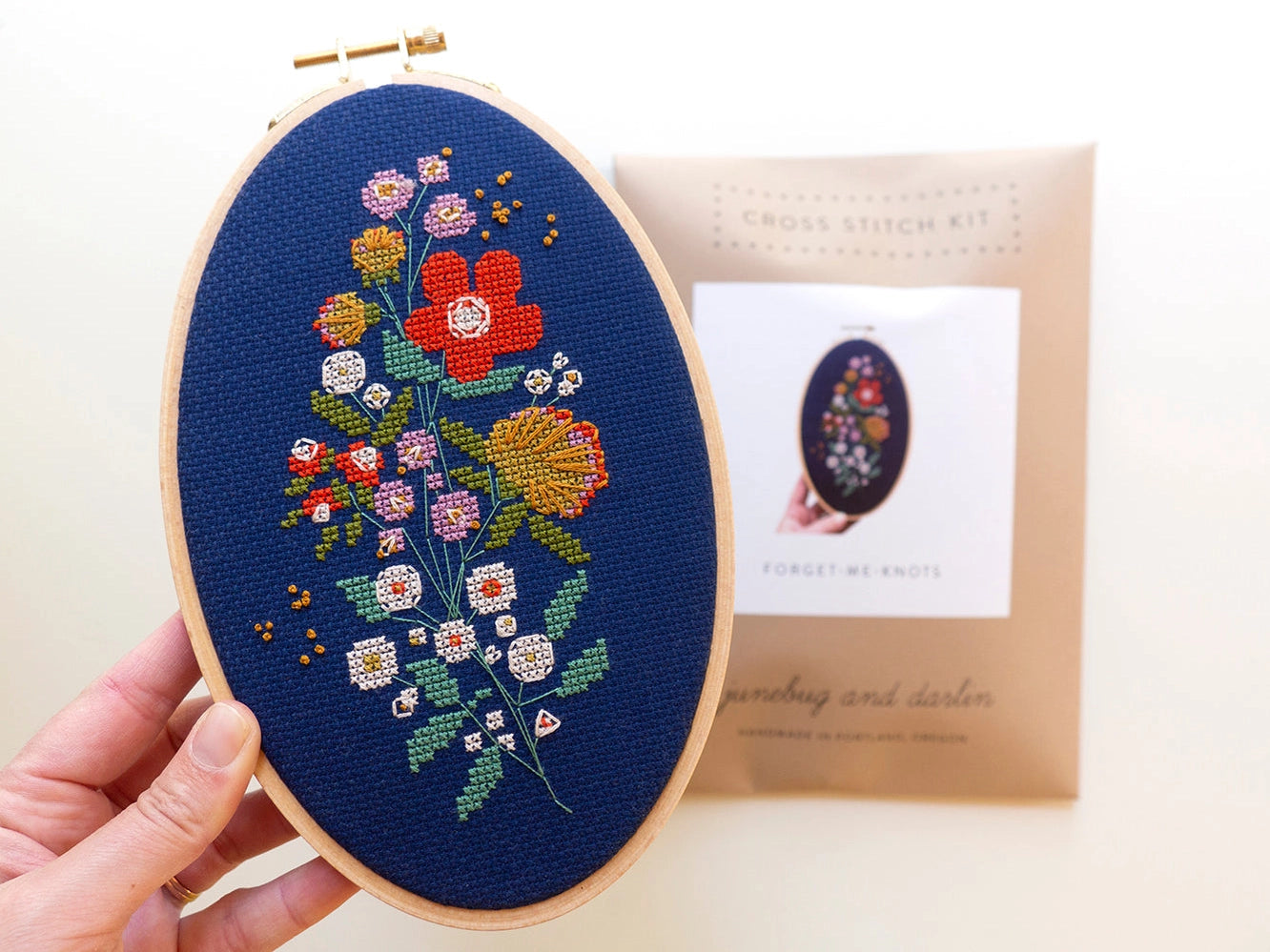 Forget-Me-Knots Cross Stitch Kit