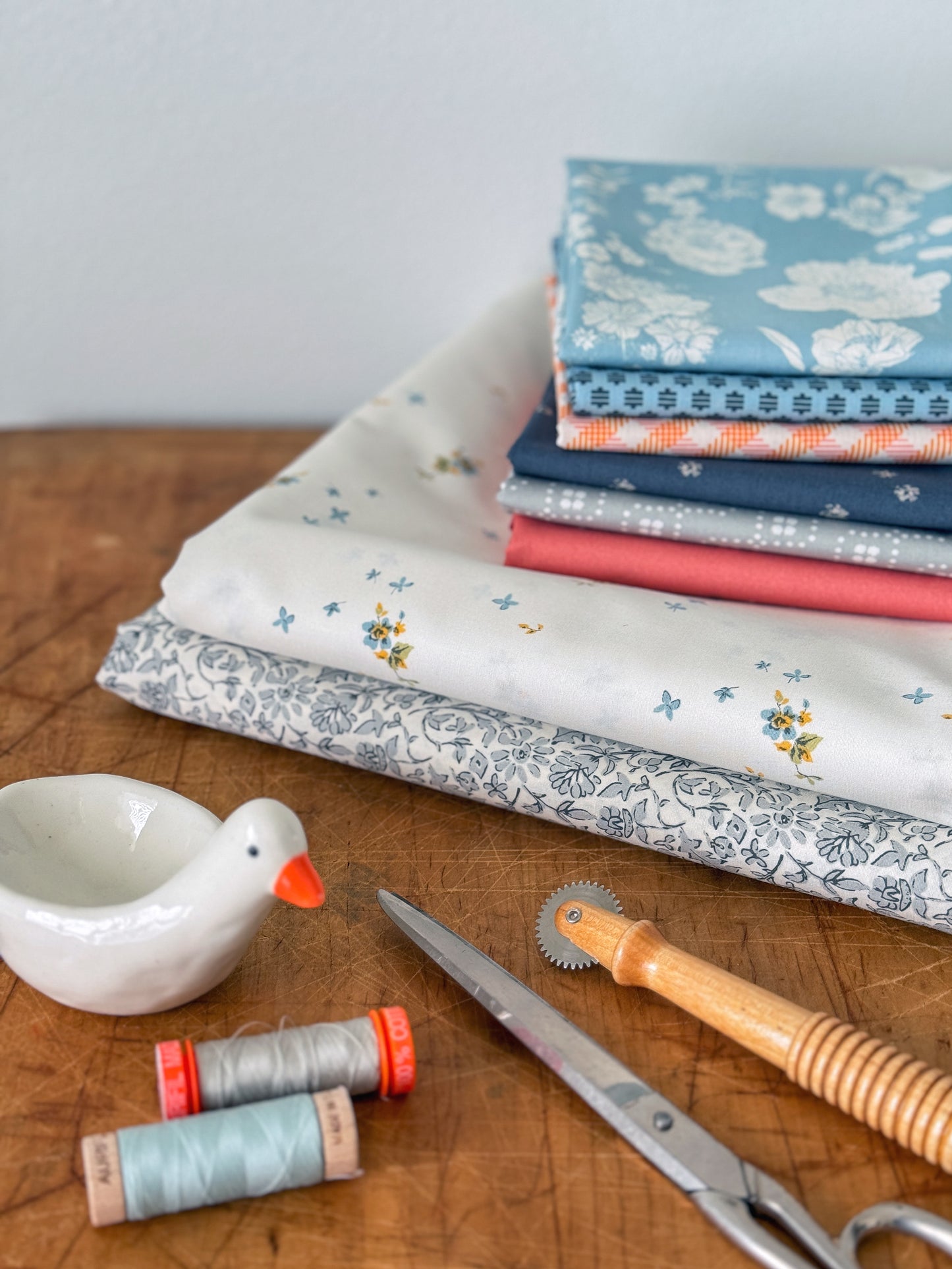 Goose Goose Quilt Kit- Blue Goose Version, Crib or Throw Size