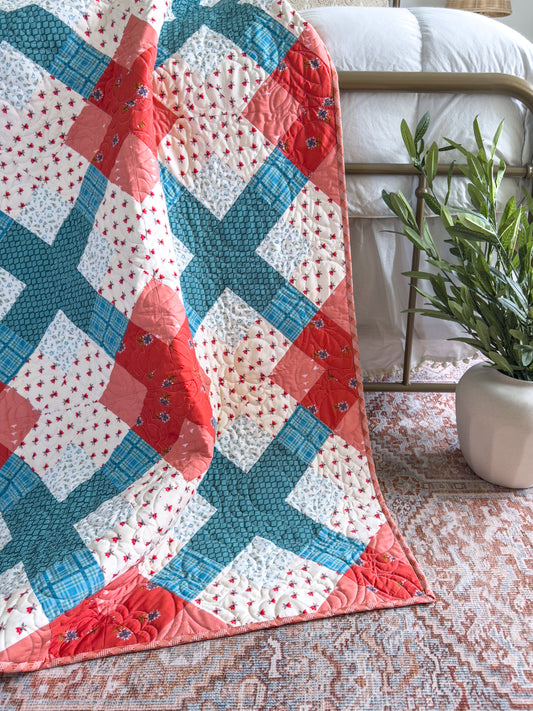 Granny Plaid Cover Quilt Kit - Throw or Full/Queen
