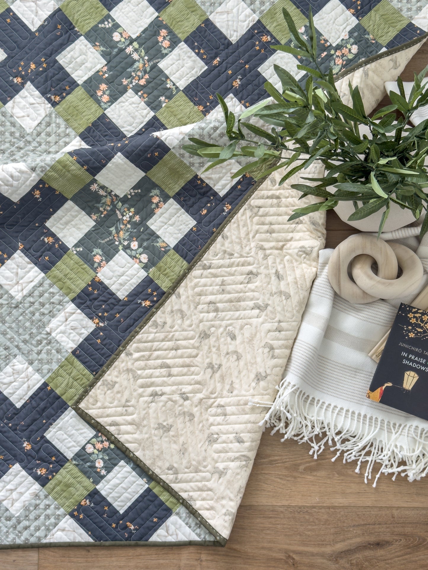 Granny Plaid Green Gables Quilt Kit - Throw or Full/Queen
