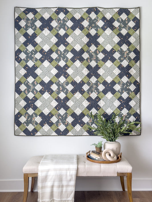 Granny Plaid Green Gables Quilt Kit - Throw or Full/Queen