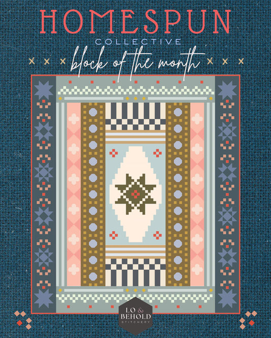 Homespun Collective Block of the Month 2026 Quilt Kit