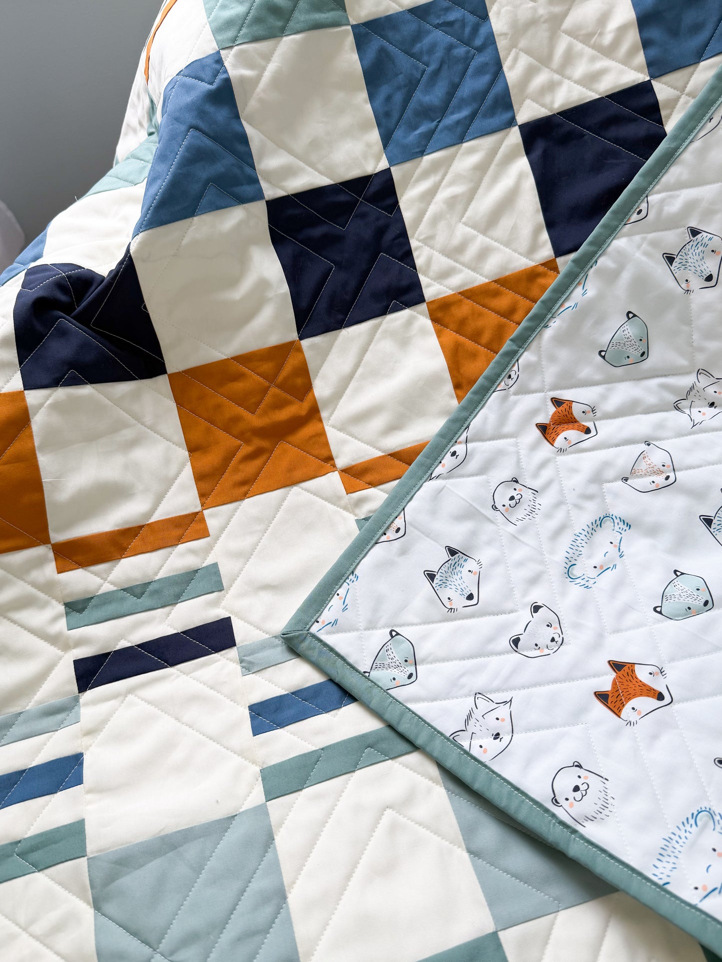 Lake Days Baby Quilt Kit Curated by The Midlife Quilter
