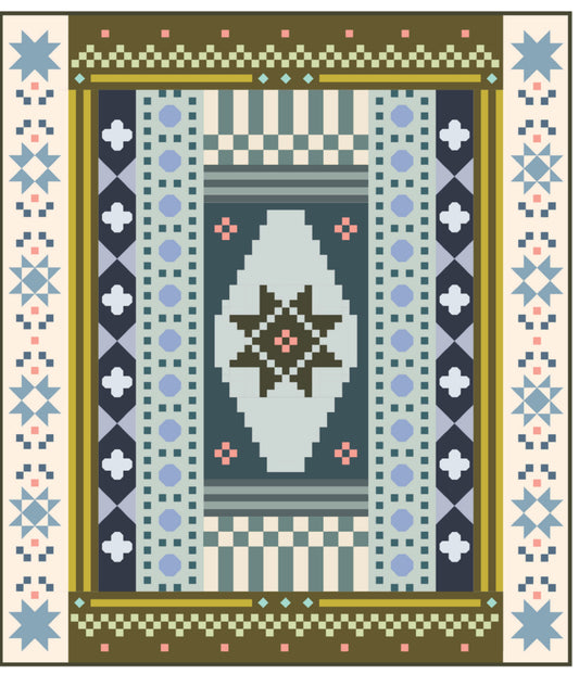 Homespun Collective Block of the Month 2026 Quilt Kit - Lakefront Version