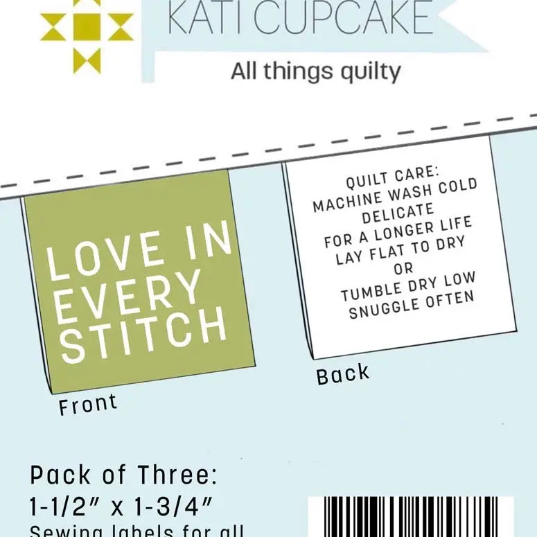 Love in Every Stitch Quilt Tags