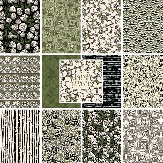 Marsh Havens 12-Piece Fat Quarter Bundle