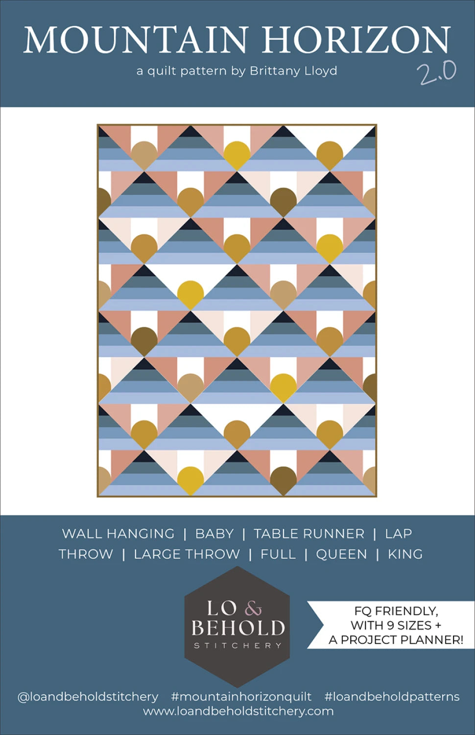 Mountain Horizon Pattern by Lo & Behold Stitchery