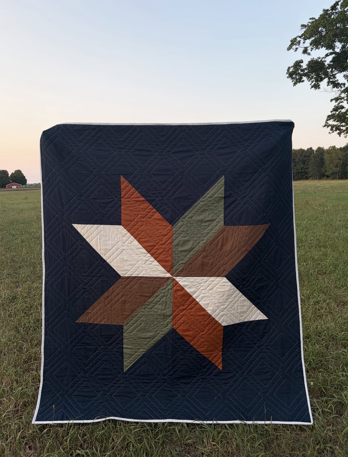 Lakeshore Navy Version Quilt Kit in Multiple Sizes