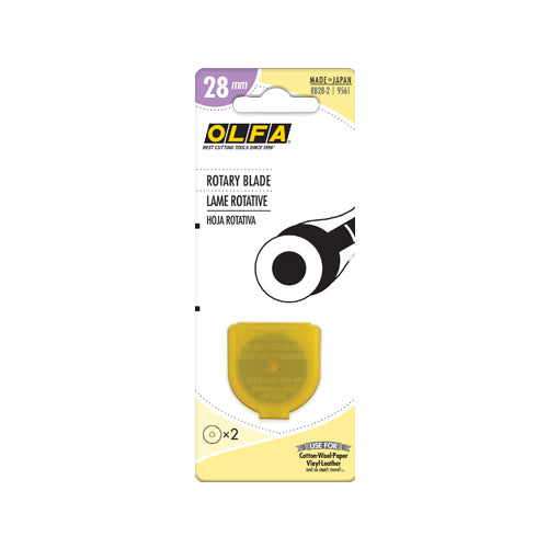 Olfa 28 mm Rotary Blade Replacement, 2 pack