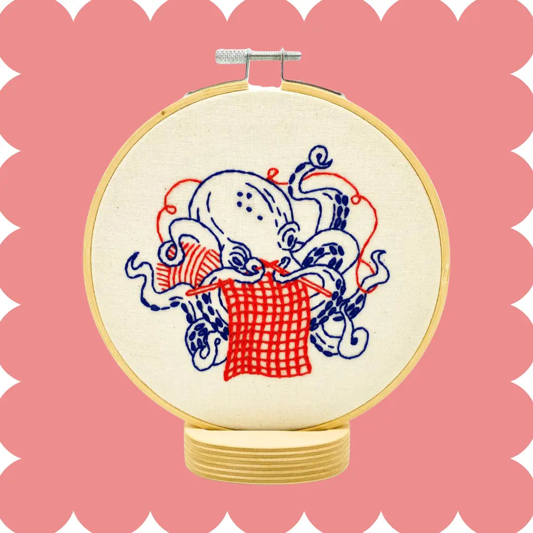 Octopus Complete Embroidery Kit