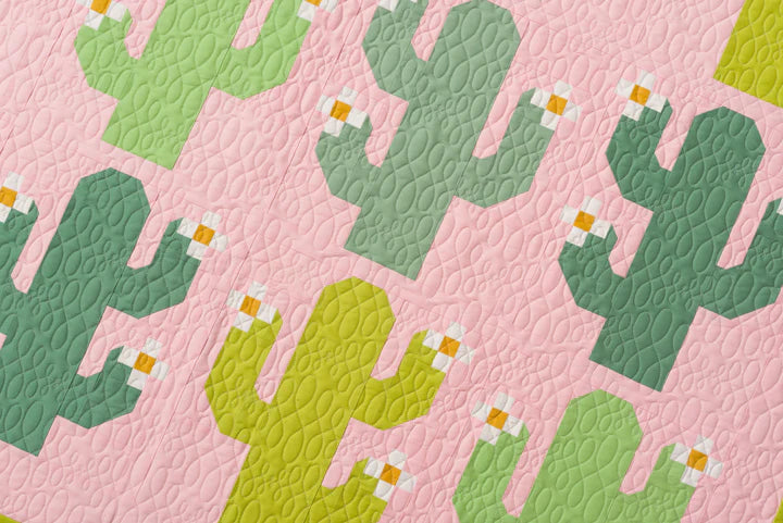 Oh My Cacti Cover Quilt Kit - Throw Size