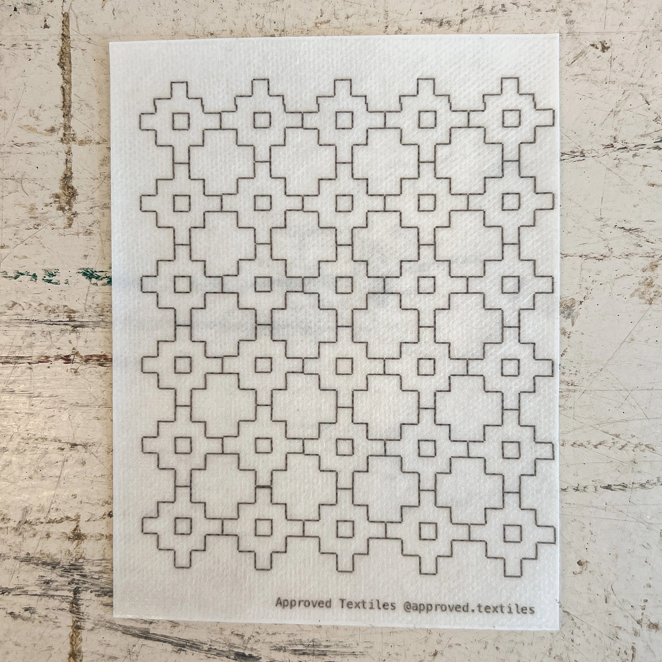 Persimmon Flower Mending and Embellishment Transfer