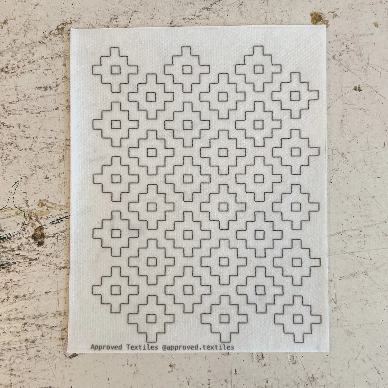 Persimmon Flower Mending and Embellishment Transfer