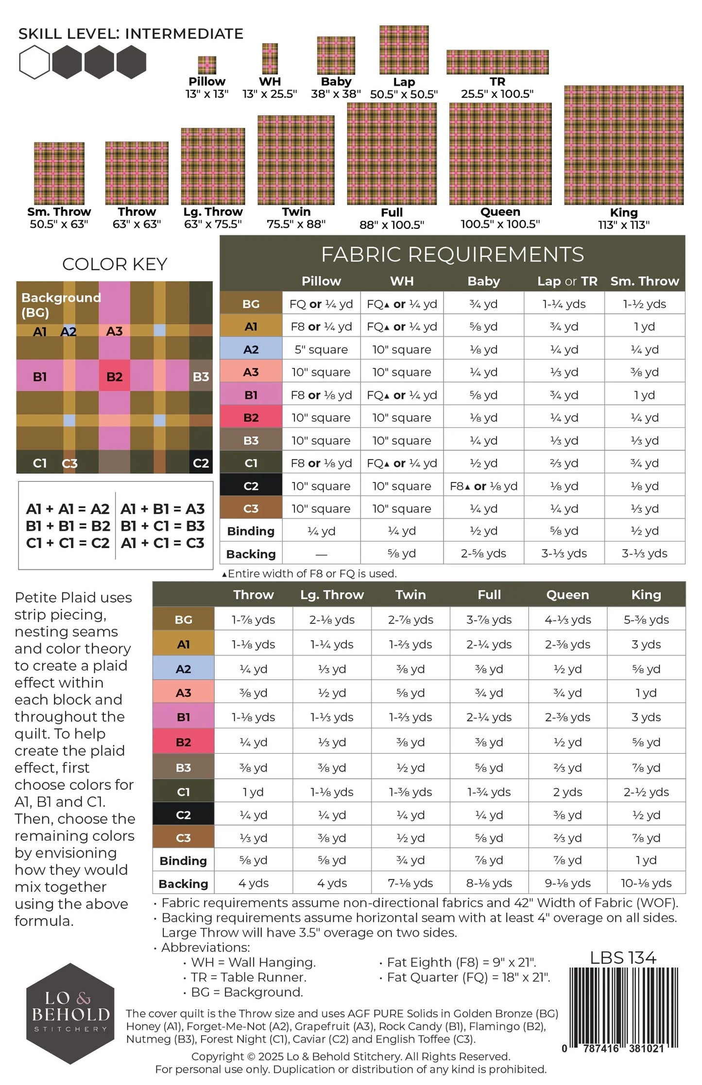 Petite Plaid by Lo & Behold Stitchery