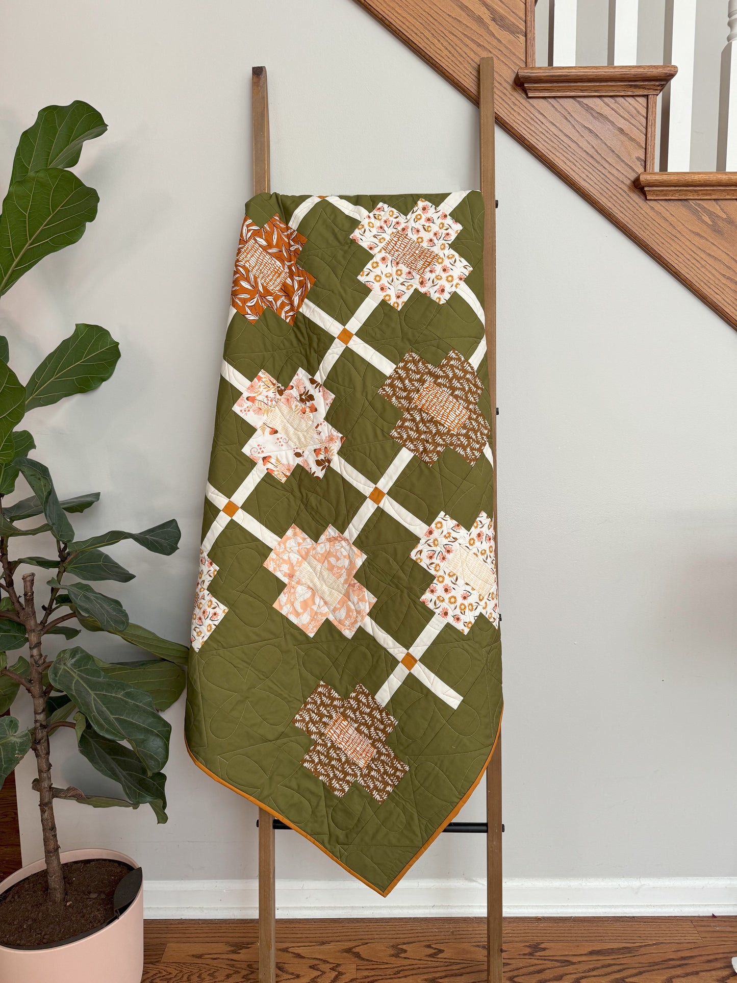 Prairie Sundrop Throw Size Quilt Kit Curated by the Midlife Quilter