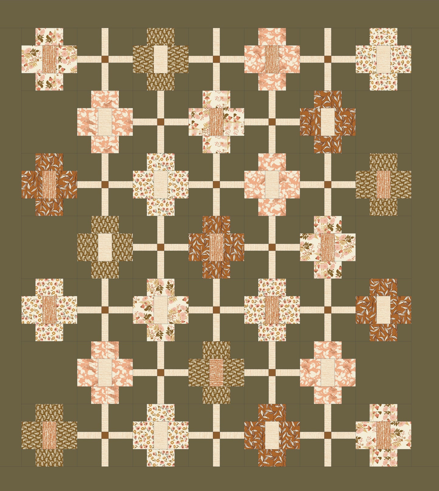 Prairie Sundrop Throw Size Quilt Kit Curated by the Midlife Quilter