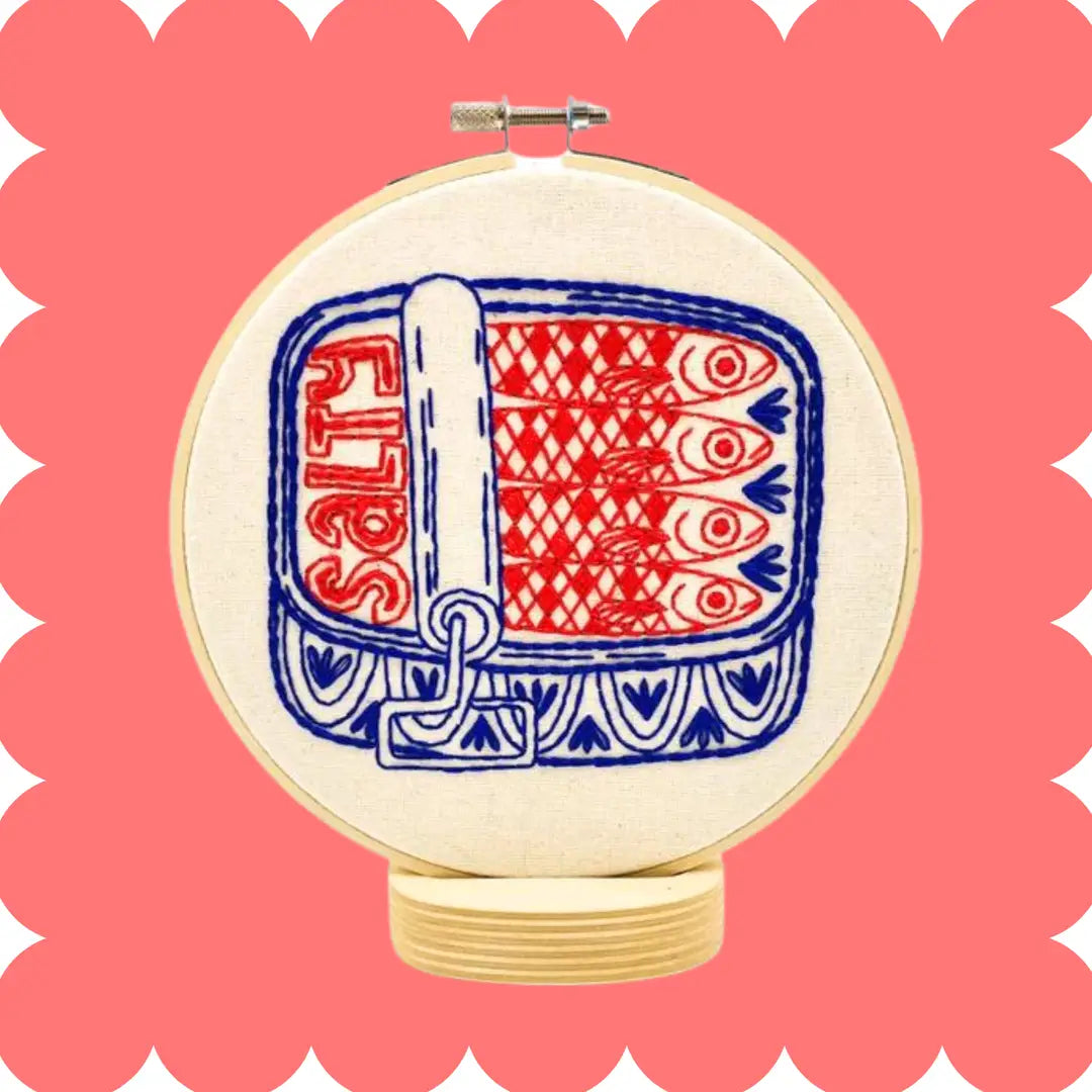 Sardines Complete Embroidery Kit