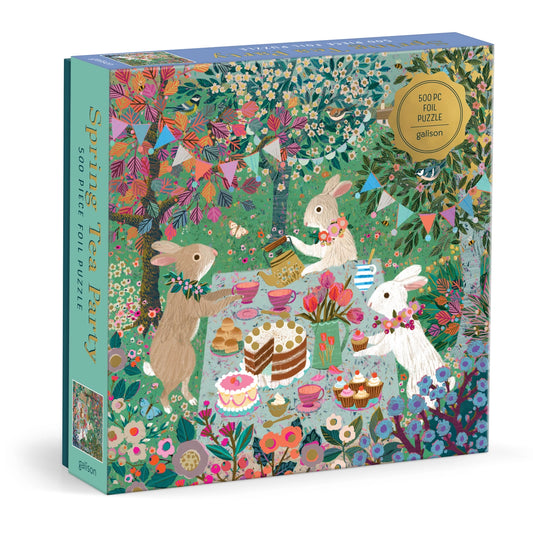 Spring Tea Party 500-piece Foil Puzzle