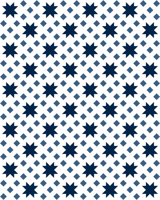 Starburst Quilt Kit, Throw Size