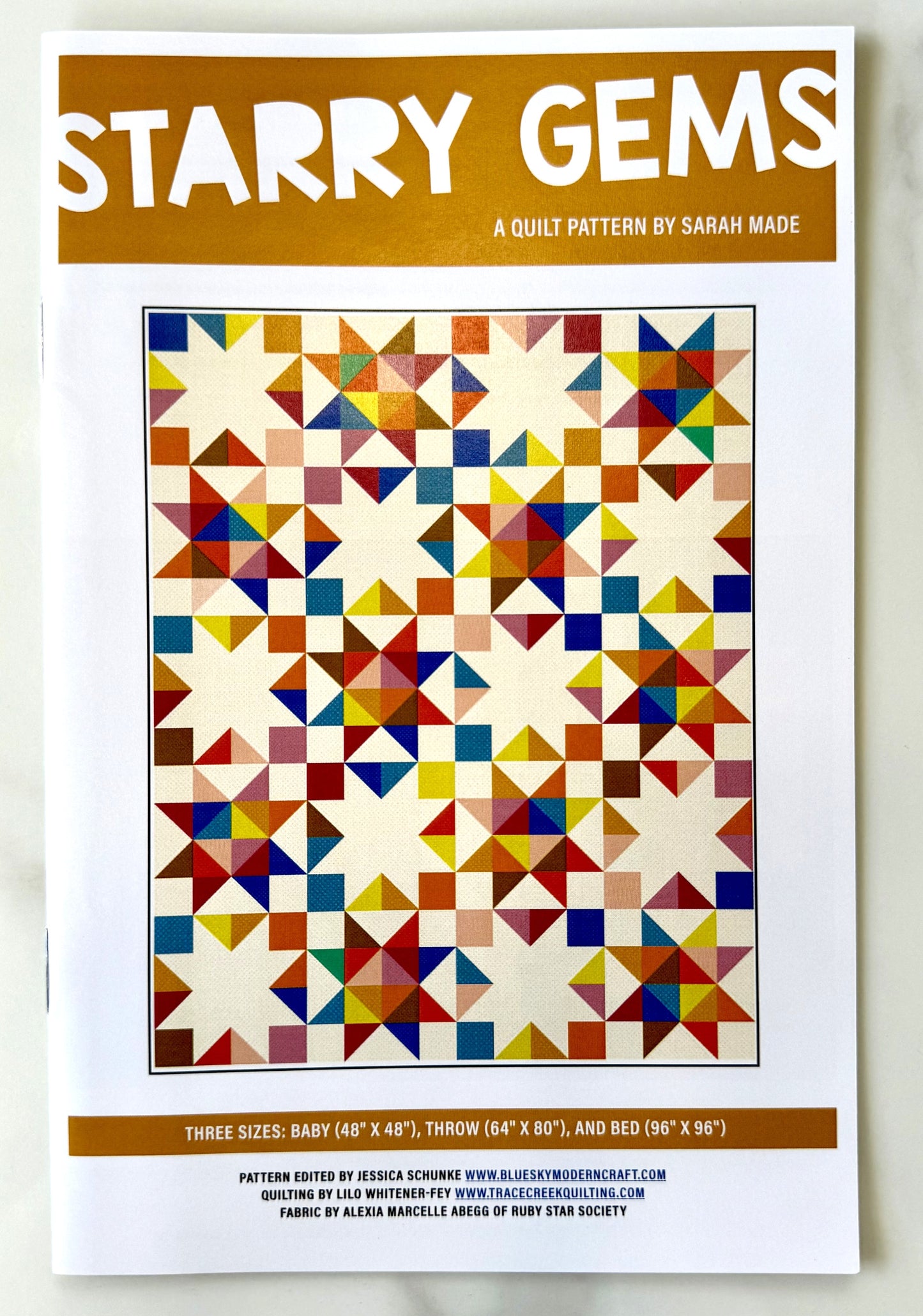 Starry Gems Quilt Pattern by Sarah Made