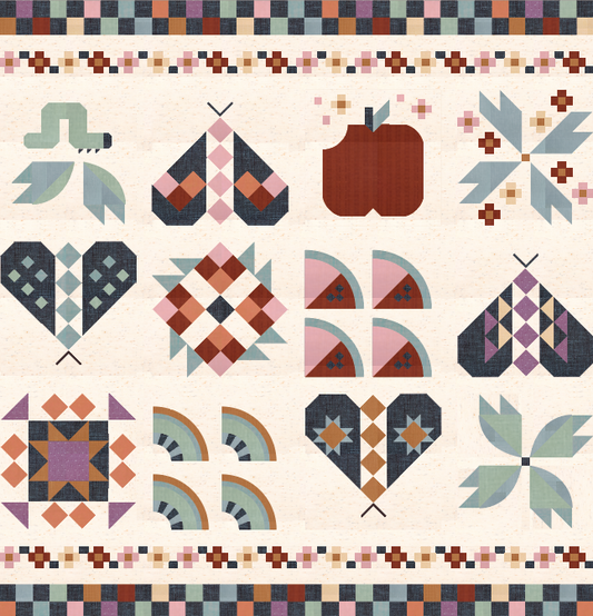 Suzy Quilts 2026 BOM Quilt Kit in Wildflower Wovens