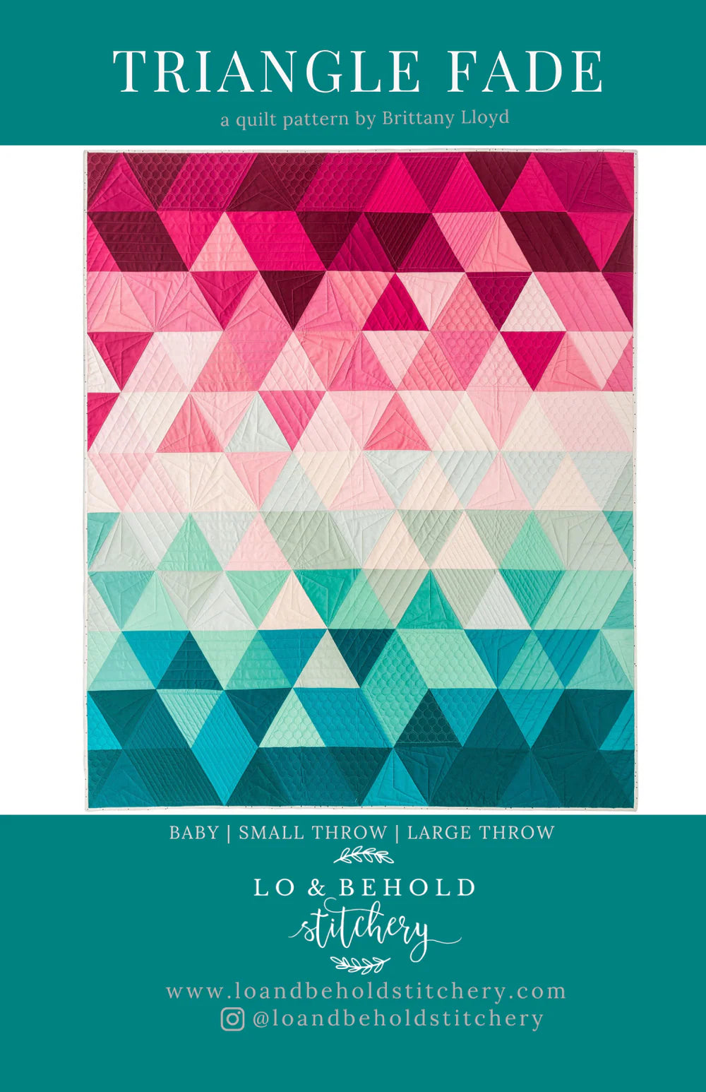 Triangle Fade Paper Quilt Pattern