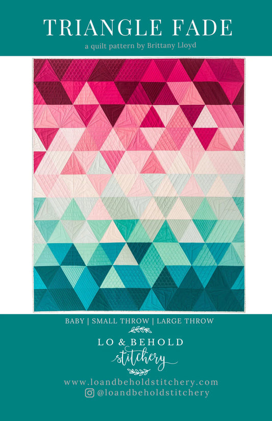 Triangle Fade Paper Quilt Pattern