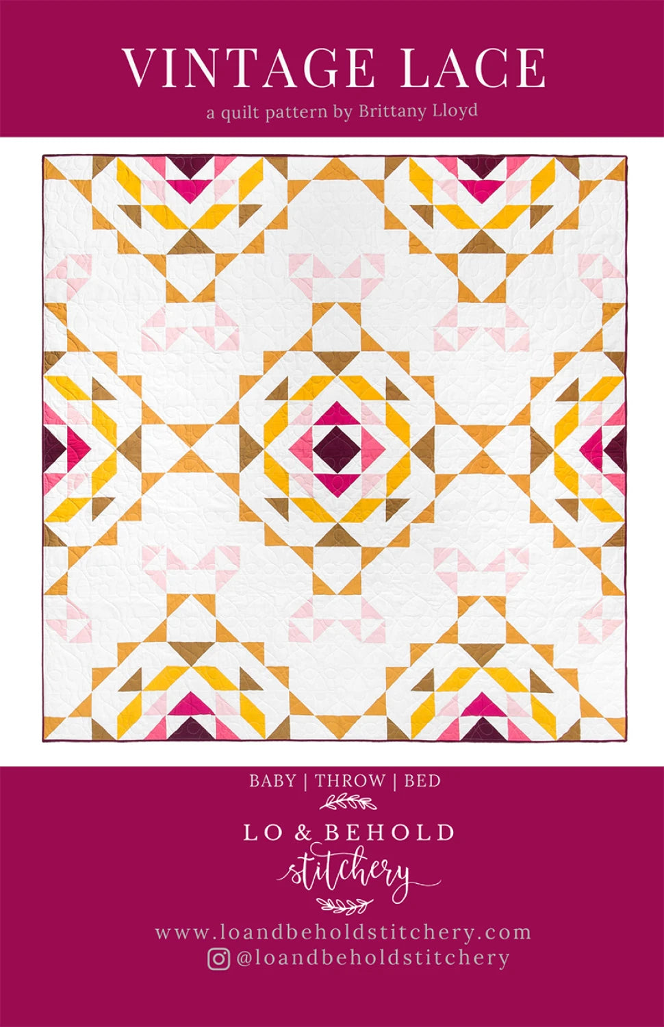 Vintage Lace Pattern by Lo & Behold Stitchery