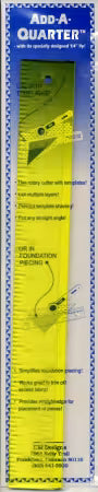 Add-A-Quarter Ruler 1 1/2in x 12in