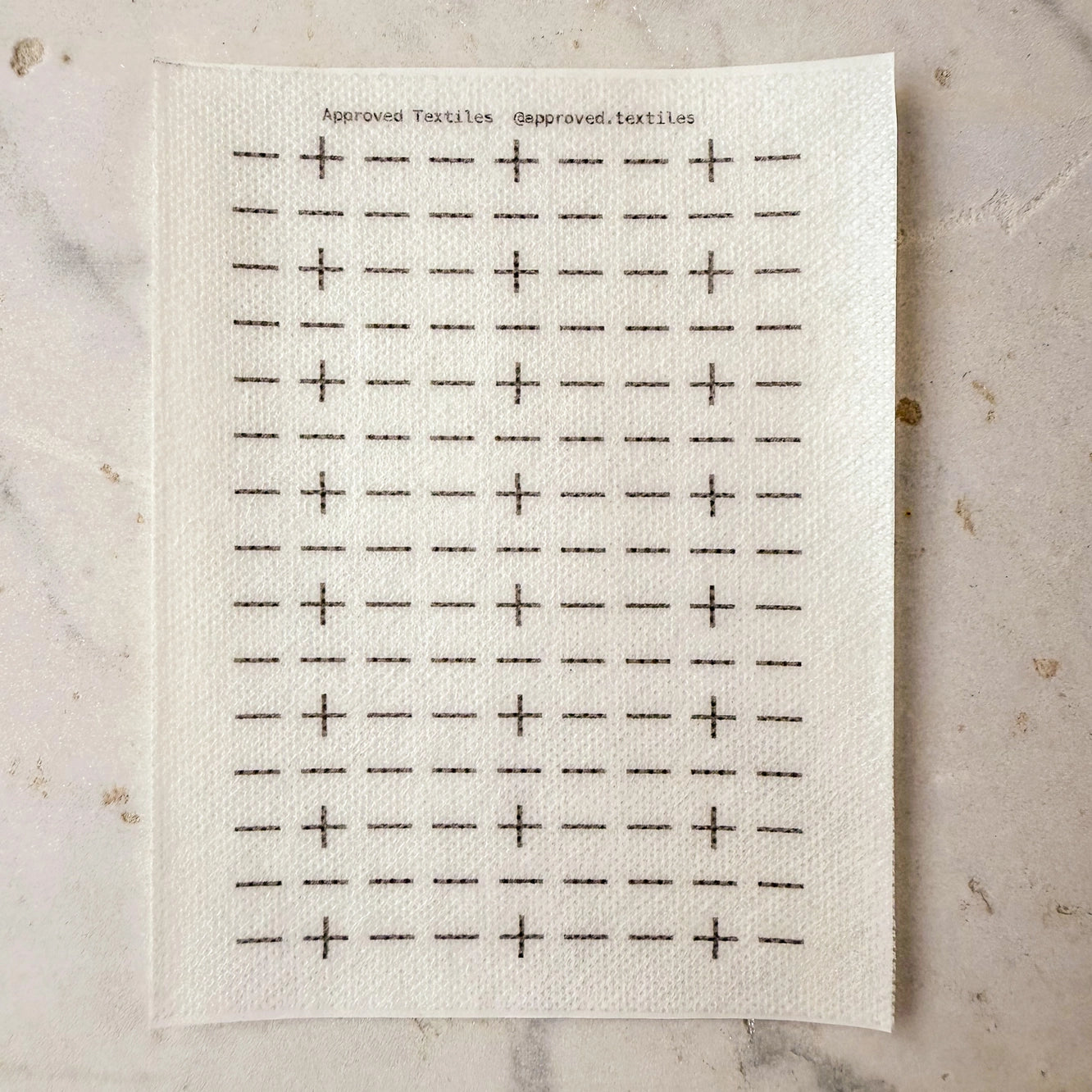 Agnes Martin Mending and Embellishment Transfer
