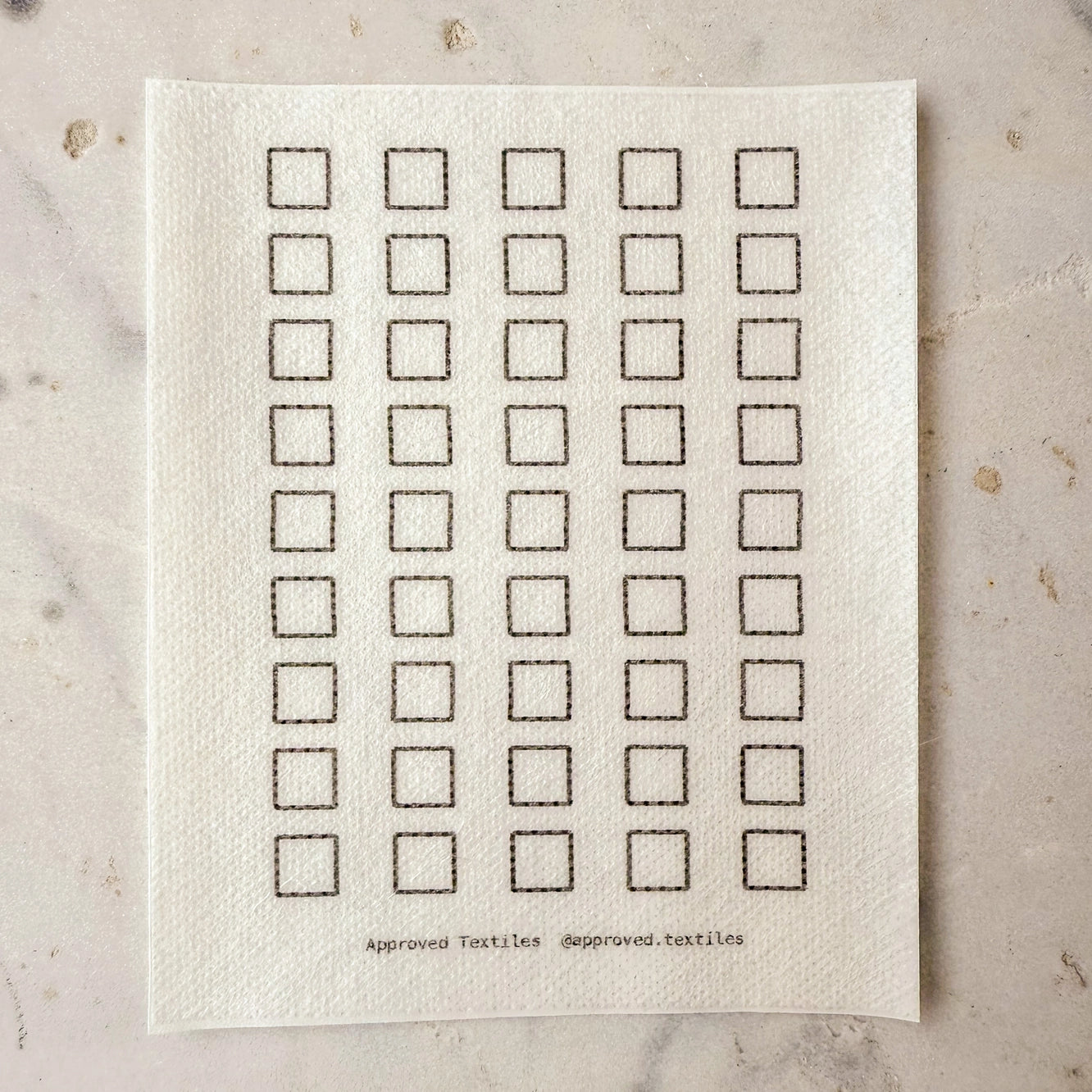 Agnes Martin Mending and Embellishment Transfer