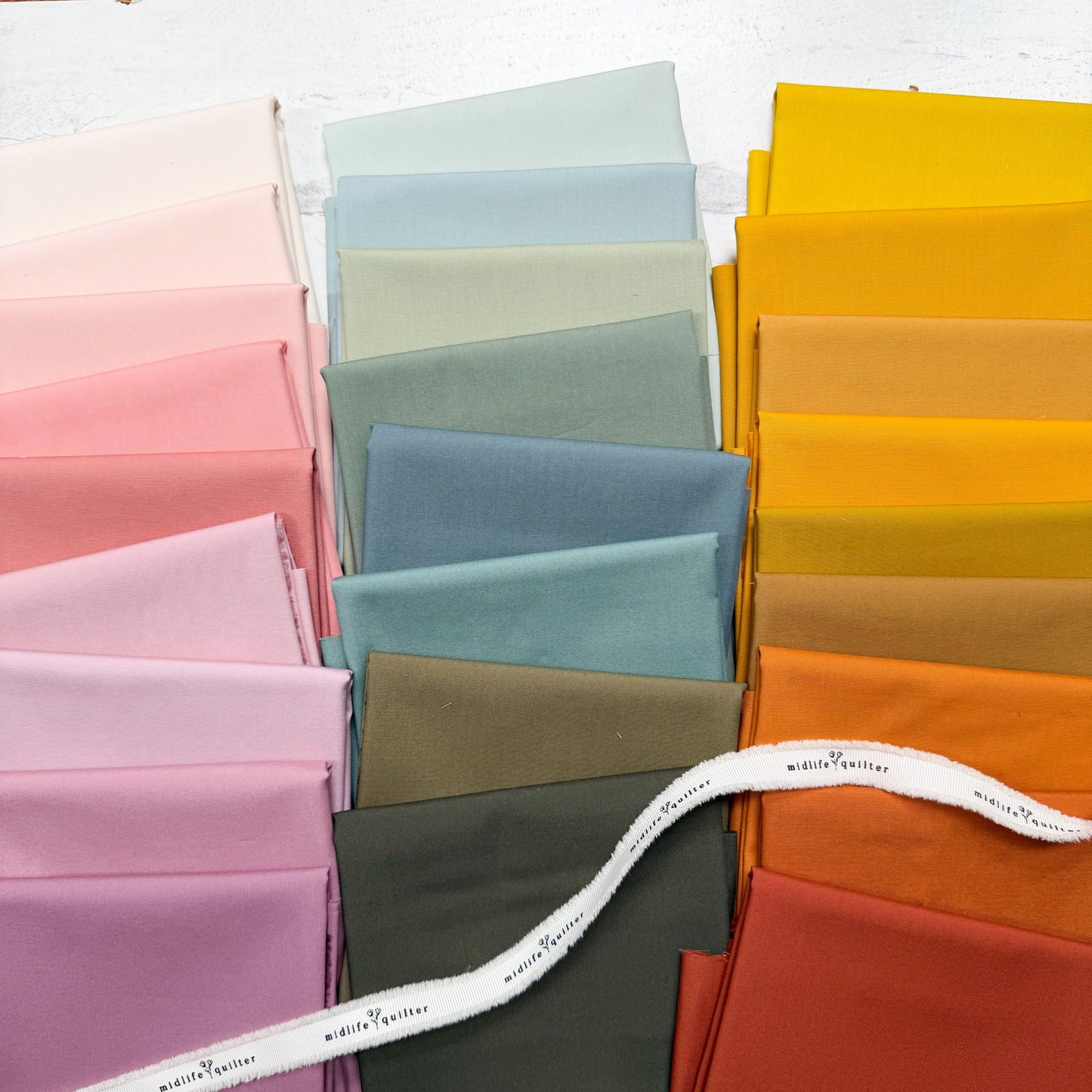 Pure Solids Bundles Curate by the Midlife Quilter