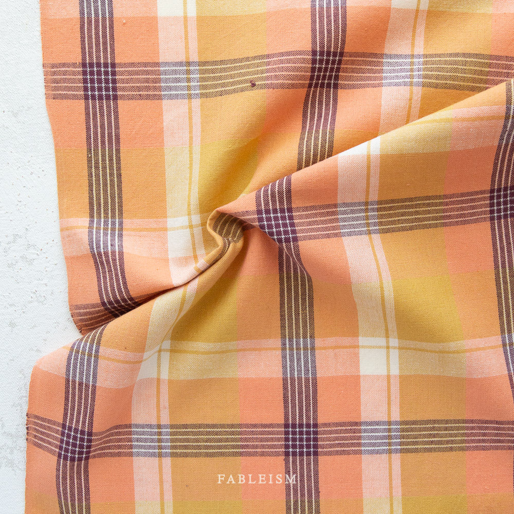 Arcade Plaid Woven in Apricot
