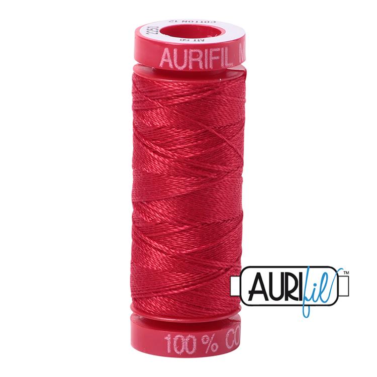 Cotton Mako Thread 12wt Red 2250