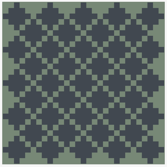 Celtic Crossing Square Throw Quilt Kit with Paper Pattern