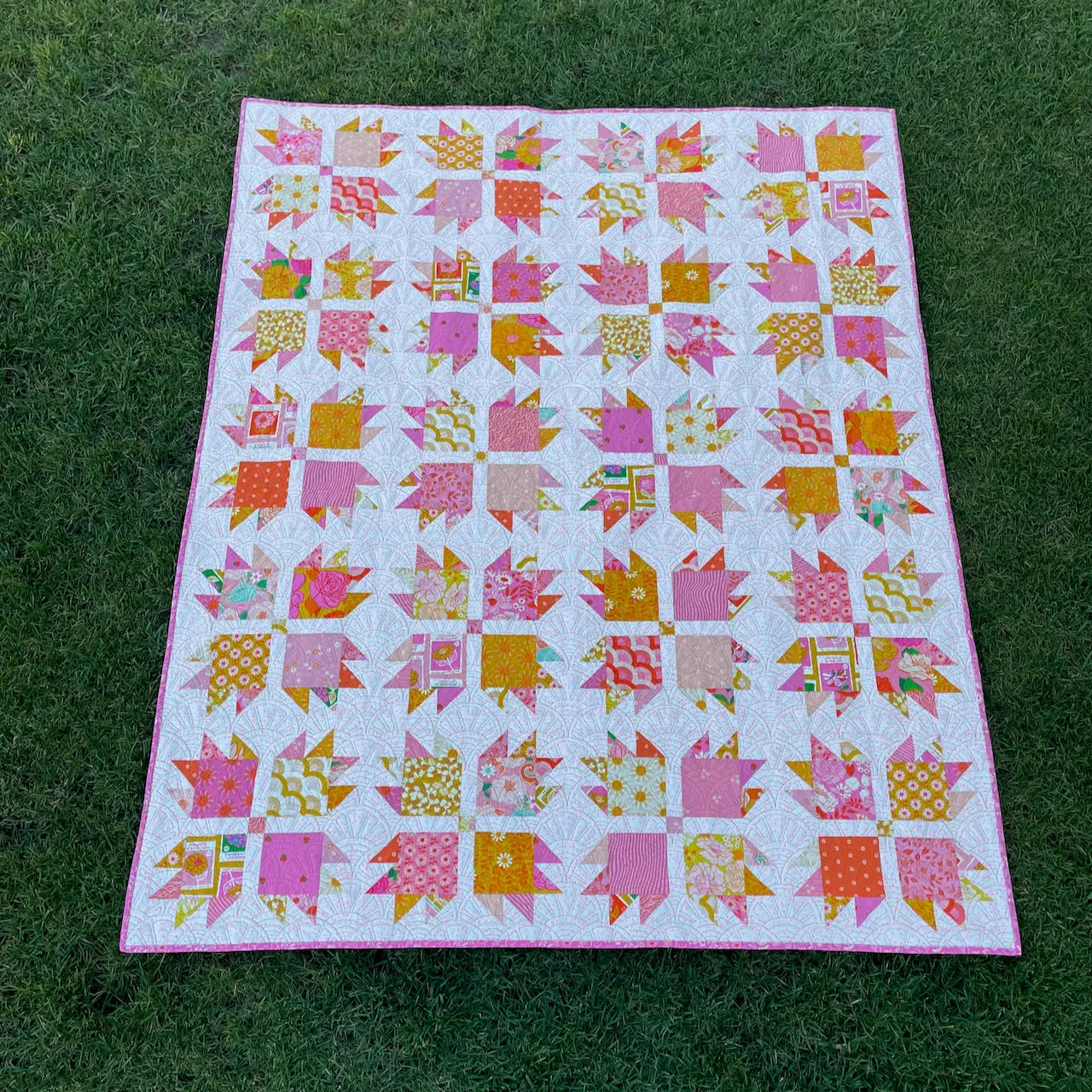 Charm Pack Bear Paw Quilt Paper Pattern