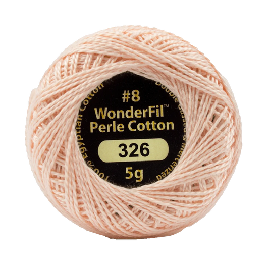 Wonderfil Eleganza 8 wt Perle Cotton, Cherry Blossom, 326