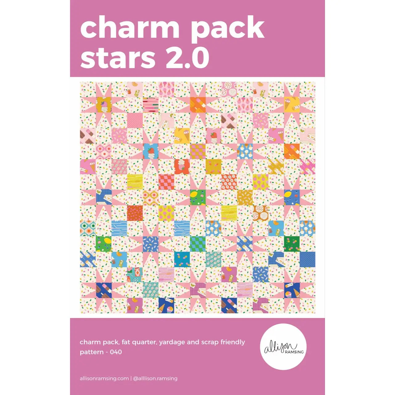 Charm Pack Stars 2.0 Quilt Paper Pattern