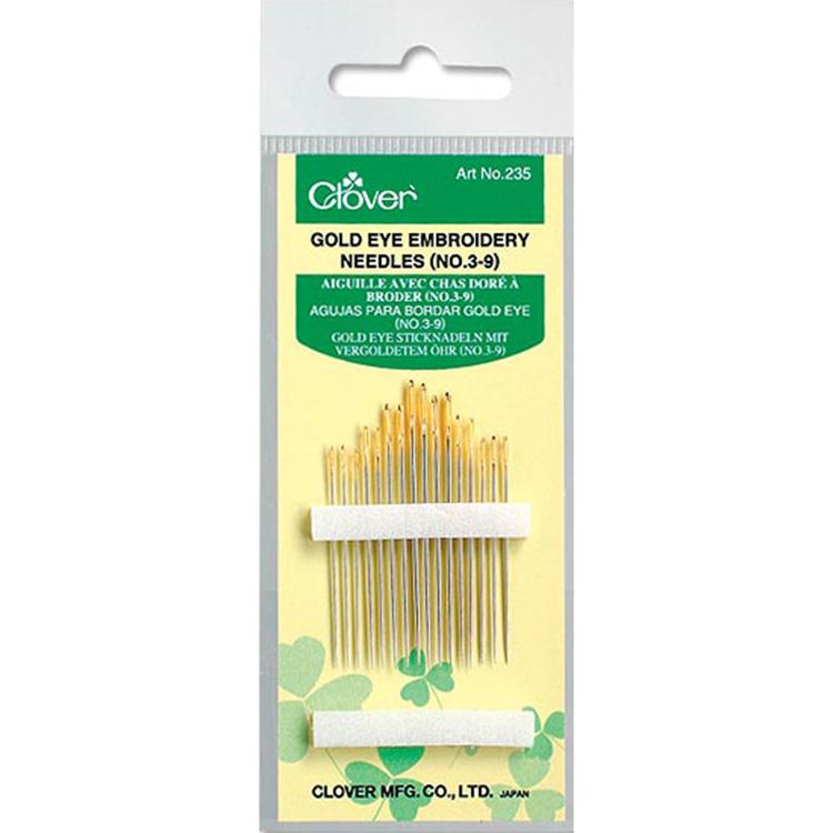 Clover Gold Eye Embroidery Needles
