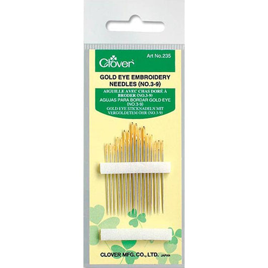 Clover Gold Eye Embroidery Needles