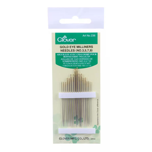 Clover Gold Eye Milliners Needles
