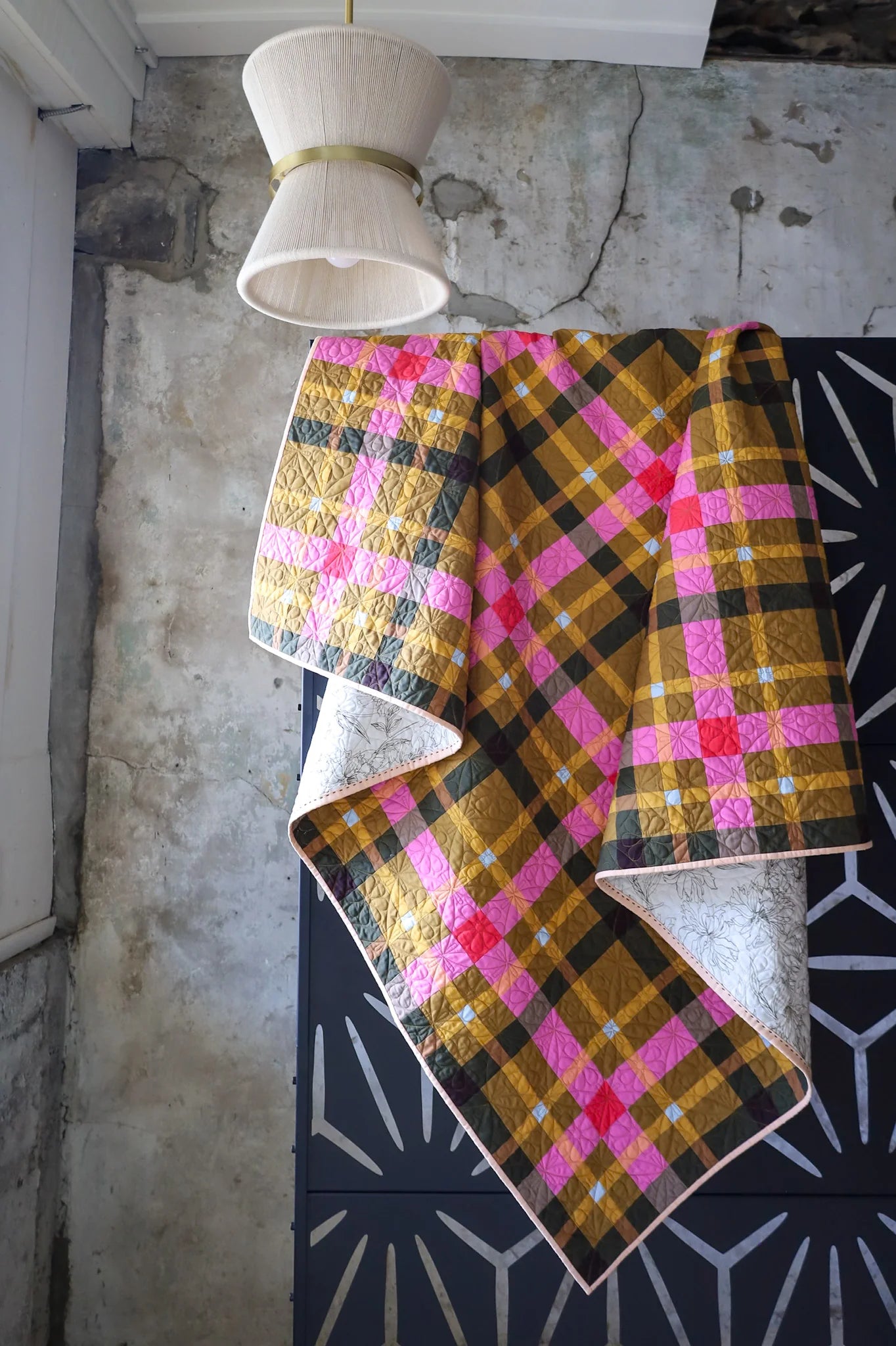 Petite Plaid Throw Cover Quilt Kit