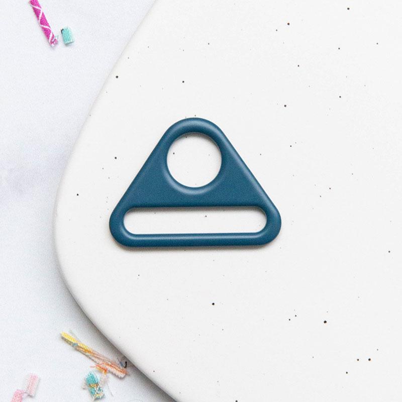 Dark Teal 1.5" Triangle Ring