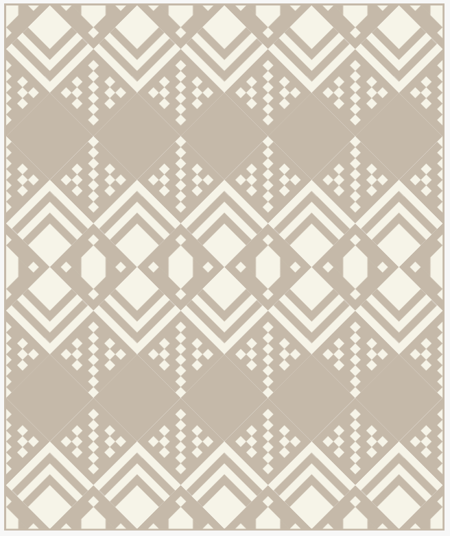 Deco Two-Tone Throw Quilt Kit