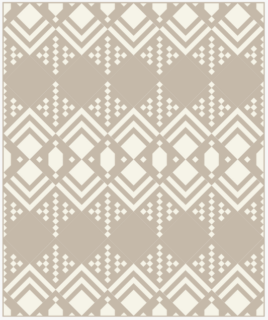 Deco Two-Tone Throw Quilt Kit