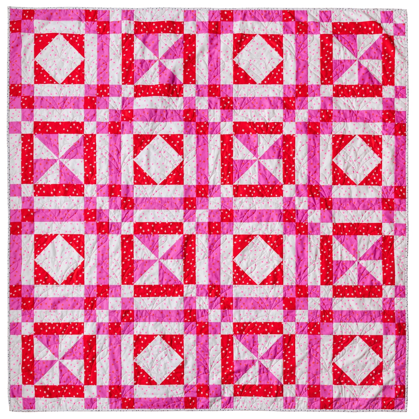 Fairgrounds Throw Size Starry Quilt Kit